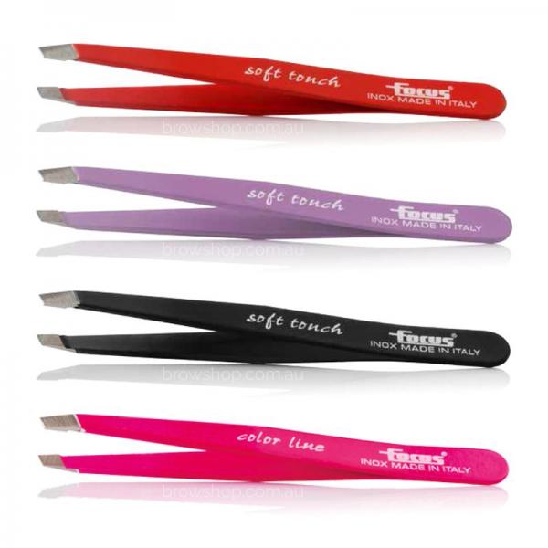 Focus Tweezer Slant Pink Soft Touch Focus