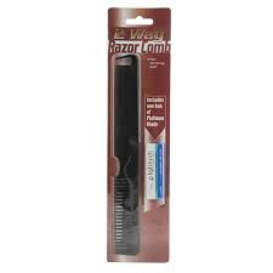 2 Way Razor Comb Including Box Of Platinum Blades
