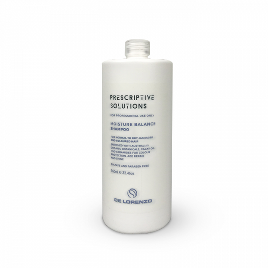 De Lorenzo Prescription Solutions Moisture Balance Shampoo For Normal Dry Hair And Damaged Hair 960ML De Lorenzo