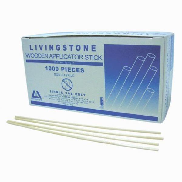 Livingstone Applicator Sticks Wooden 1000 Boxed 150MM Long Livingstone