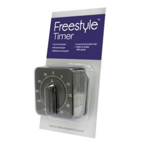 Freestyle Salon Timer Black 60 Minutes Mechanical