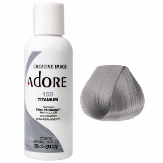 Adore Plus Semi Permanent Hair Color Titanium 118ML Adore