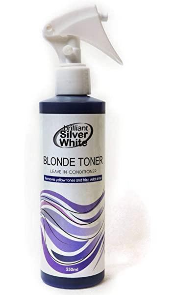 Brilliant Silver White Blonde And Grey Hair Toner Leave In Conditioner 250ML Bsw