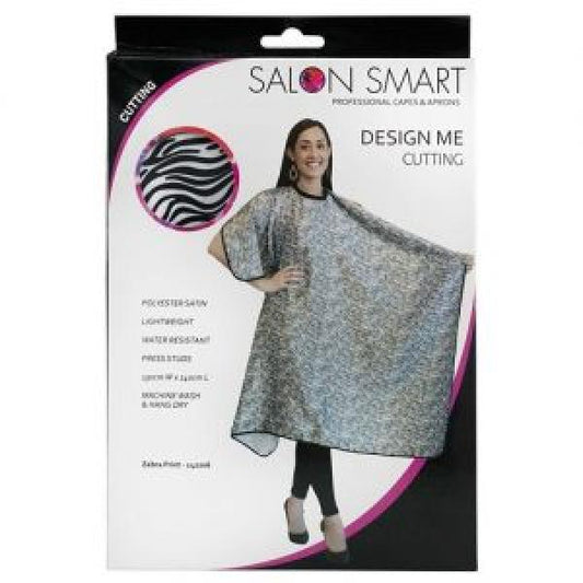 Salon Smart Zebra Cape With Press Studs Salon Smart