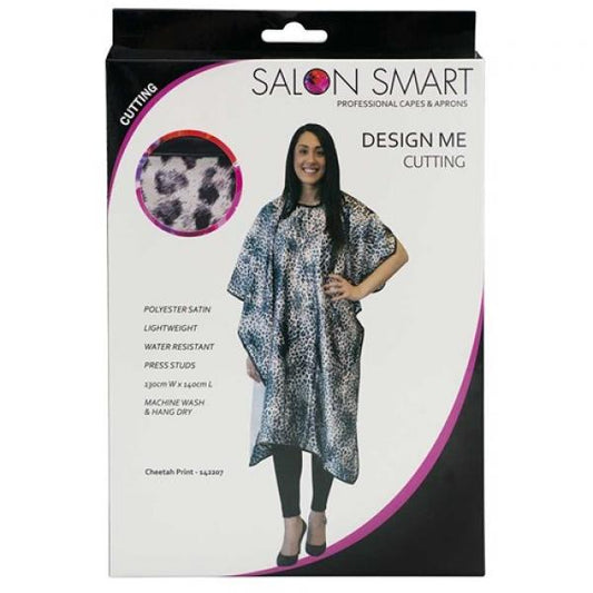 Salon Smart Cheetah Cape With Press Studs Salon Smart