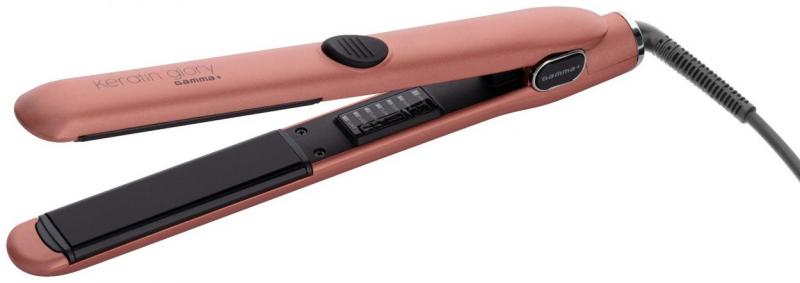Gamma+ Keratin Glory Matt Rose Straightening Iron Italian