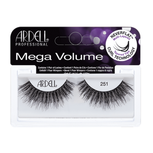 Ardell Mega Volume Lashes 251 Black One Set Ardell