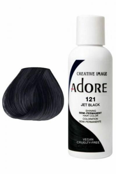 Adore Plus Semi Permanent Hair Color Jet Black 118ML Adore