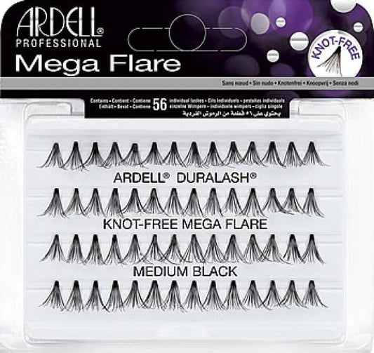 Ardell Mega Flare Knot Free Medium Black Lashes Ardell