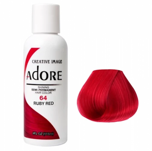 Adore Plus Semi Permanent Hair Color Ruby Red 118ML Adore