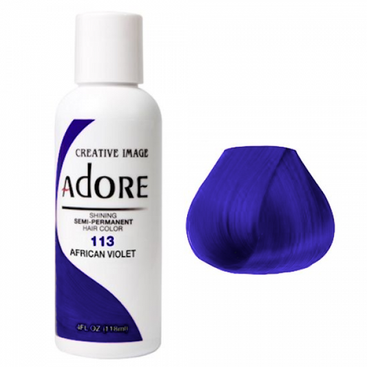Adore Plus Semi Permanent Hair Color African Violet 118ML Adore