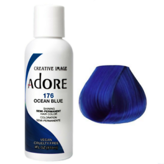 Adore Plus Semi Permanent Hair Color Ocean Blue 118ML Adore