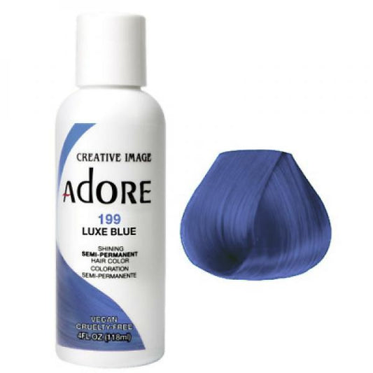 Adore Plus Semi Permanent Hair Color Luxe Blue 118ML Adore