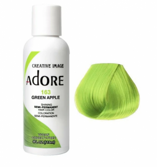 Adore Plus Semi Permanent Hair Color Green Apple 118ML Adore