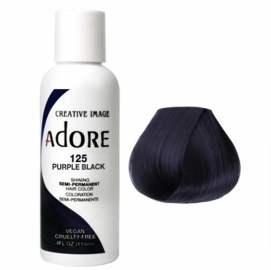 Adore Plus Semi Permanent Hair Color Purple Black 118ML Adore