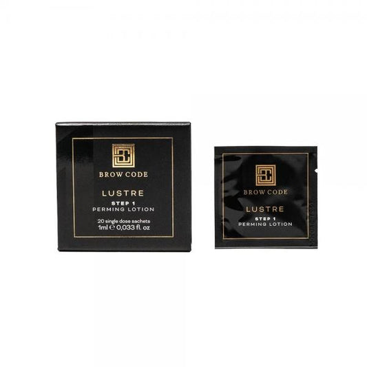 Brow Code Lustre Step 1 Perming Lotion 20 Single Dose Sachets