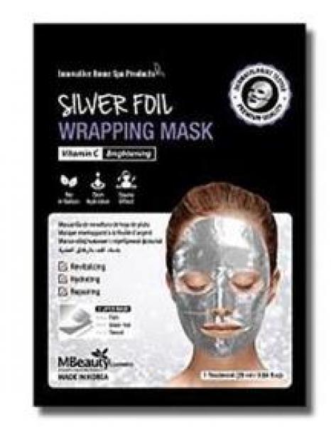 MBeauty Silver Foil Wrapping Mask Anti Aging Moisturising Hydrating Repairing MBeauty