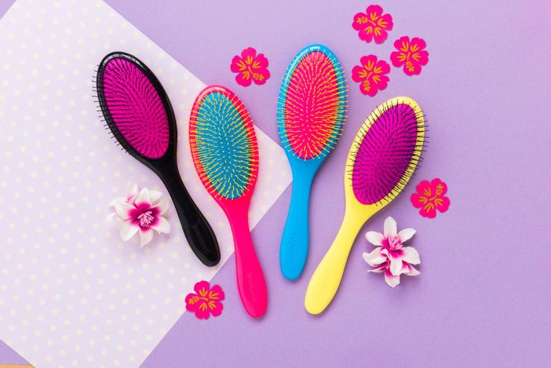 Denman Black D93 Tangle Tamer Detangling Paddle Brush Assorted Colors Denman