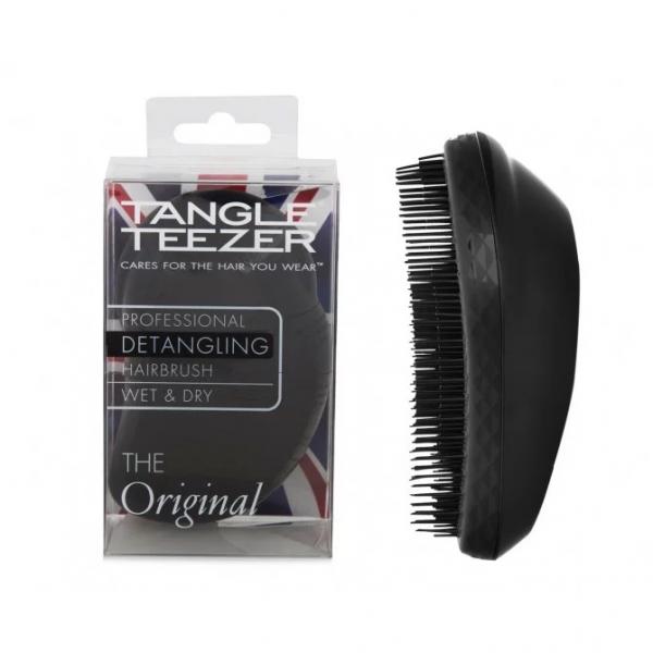 Tangle Teezer Original Black Professional Detangling Hair Brush Wet Or Dry