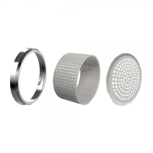 Gama IQ Dryer Spare Full Filter Cylinder With End Cap One Grey Plastic Cap - One Chrome Ring