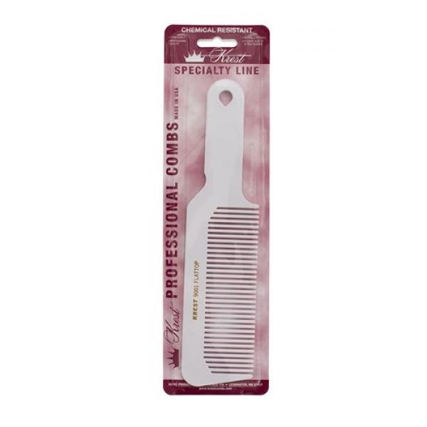 Krest 9001 Flat Top Comb Black Or White Krest