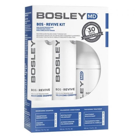 Bosley Revive Thicker Hair System Non Colored Hair Three Products Bosley