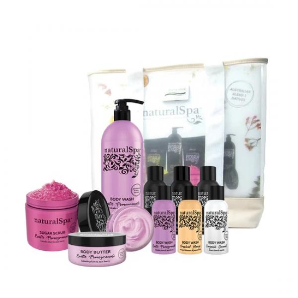 Natural Spa Exotic Pomegranate Tote Bag Pack