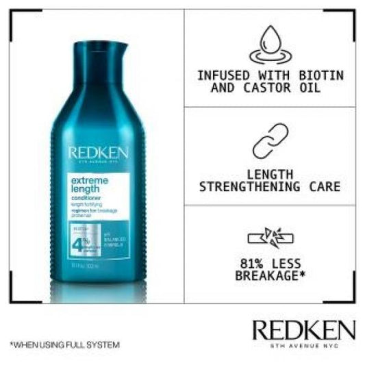 Redken Extreme Length Fortifying Reinforcing Shampoo 300ML Redken