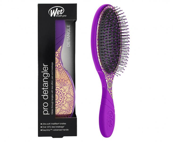 The Wet Brush Pro Detangler Purple Mehndi Heavenly Henna Wet Brush