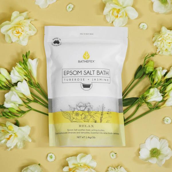 Bathefex Epsom Salt Tuberose And Jasmine Bath Crystals 1400GM Bathefex