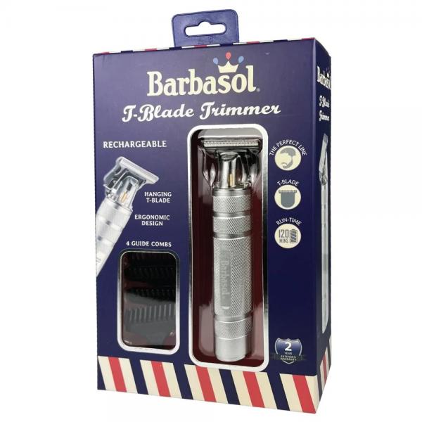 Barbasol USA T Blade Trimmer Rechargeable Chrome 2 Years Warranty