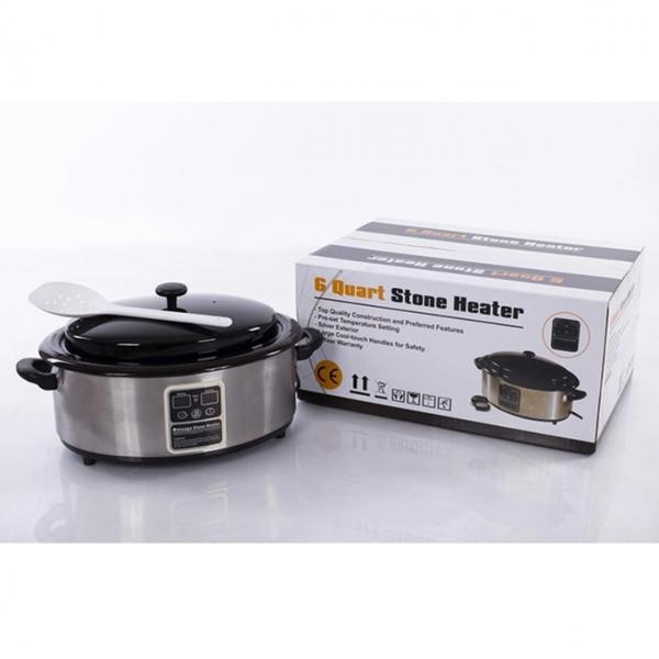 Hot Rocks Stone Heater Six Quart Stainless Steel - Finishing Touch Body ...