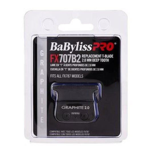 Babyliss Pro Graphite Deep Tooth T Blade Zero Gap Trimmer Blade Set FX707B2 Babyliss