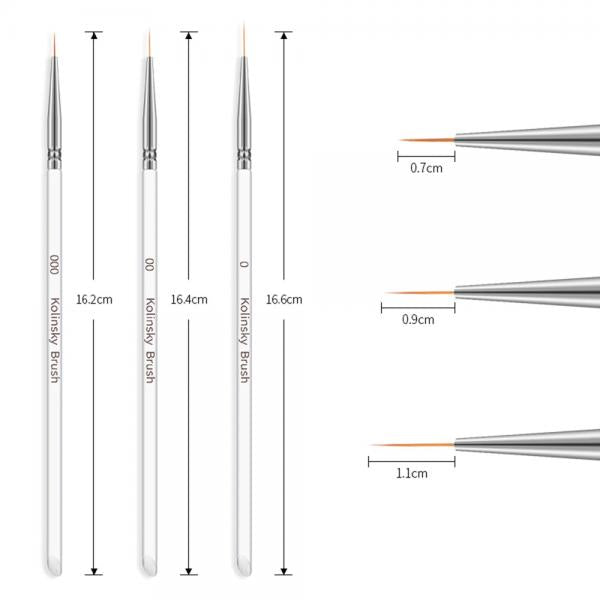 Indiana Nails Nail Art Striping Brush Size 00