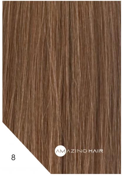 Amazing Hair Premium Tape Extensions 20 Inch Colour #8 Dark Caramel 20 Pieces 100% Human Remy Hair Amazing Hair