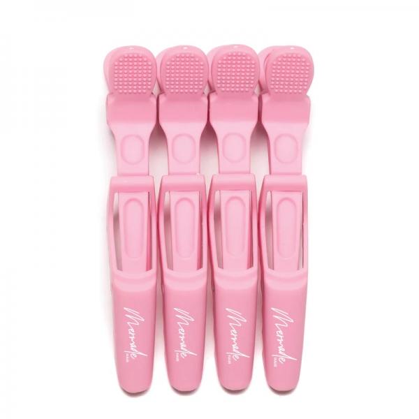 Mermade Pink Grip Clips Or Alligator Clips Four Pack Mermade