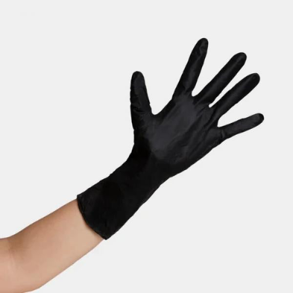 Robert De Soto Re Usable Black Satin Gloves Small 10 Units