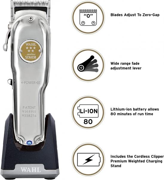 Wahl 5 Star Metal Edition Senior Cordless Corded Precision Fade Clipper Wahl
