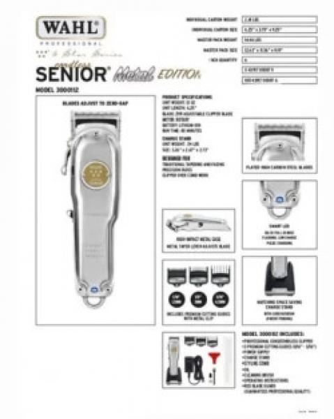 Wahl 5 Star Metal Edition Senior Cordless Corded Precision Fade Clipper Wahl