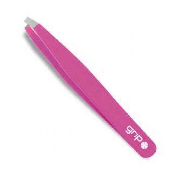 Grip Tweezers Targeted Precision Angled Bright Pink Grip