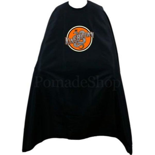 King Brown Barbers Cape Black With Logo King Brown