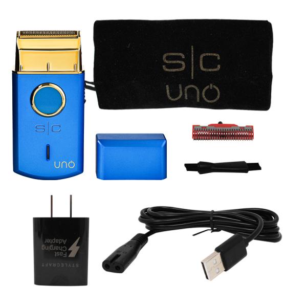 Silver Bullet Stylecraft Uno Blue Foil Shaver Cordless Silver Bullet
