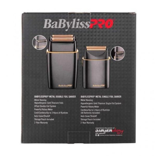 Babyliss Pro FX Gunmetal Double Metal Foil And Single Metal Foil Duo Babyliss
