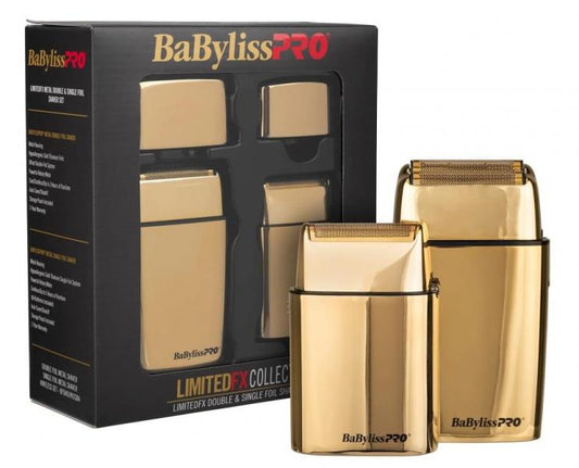 Babyliss Pro FX Gold Double Metal Foil And Single Metal Foil Duo Babyliss