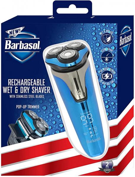 Barbasol USA Rechargeable Wet And Dry Shaver 2 Year Warranty Barbasol