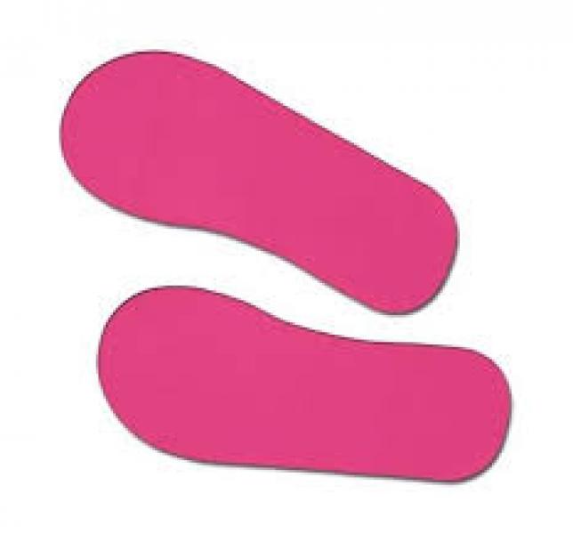 Summer Kisses Sticky Feet Pink Foam 10 Pair Per Pack Georgia Ella Cosmetics