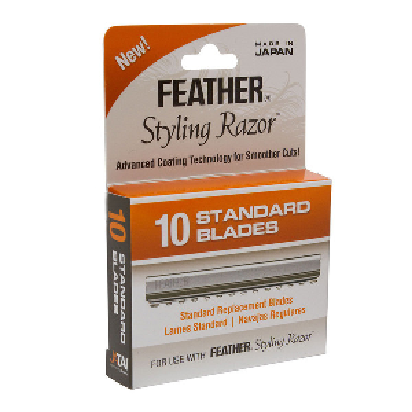 Feather Styling Blades Standard 10 Blades Per Box