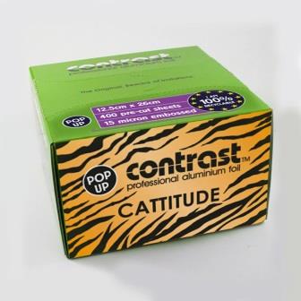 Contrast Pop Up Foil Cattitude The Big Cat Pattern Embossed Boxed