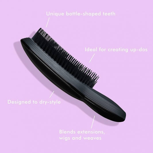 Tangle Teezer The Ultimate Finishing Tool Black Detangler With Handle