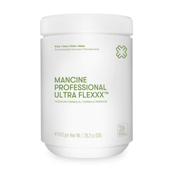 Mancine Kiwi & Aloe Strip Wax Ultra Flexx Extra Strength Formula 800ML